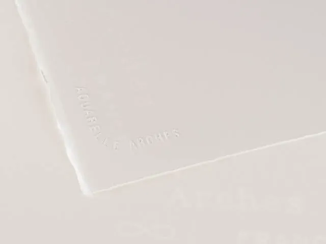 アルシュ水彩紙：極細の表面