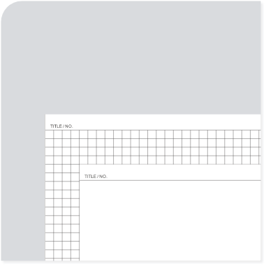 方眼罫・無地(タイトル付/横型)