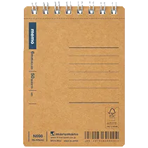 製品画像：スパイラルノート ベーシック　6mm罫　A7