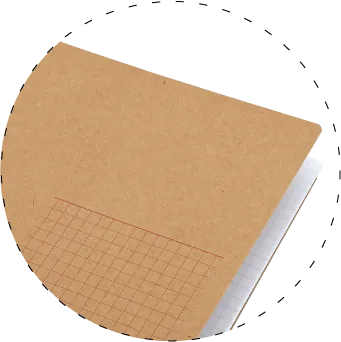 イメージ画像：丈夫で質感のあるクラフト表紙