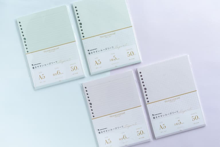 花をテーマとしたデザインの『書きやすいルーズリーフ　エレガント』　発売