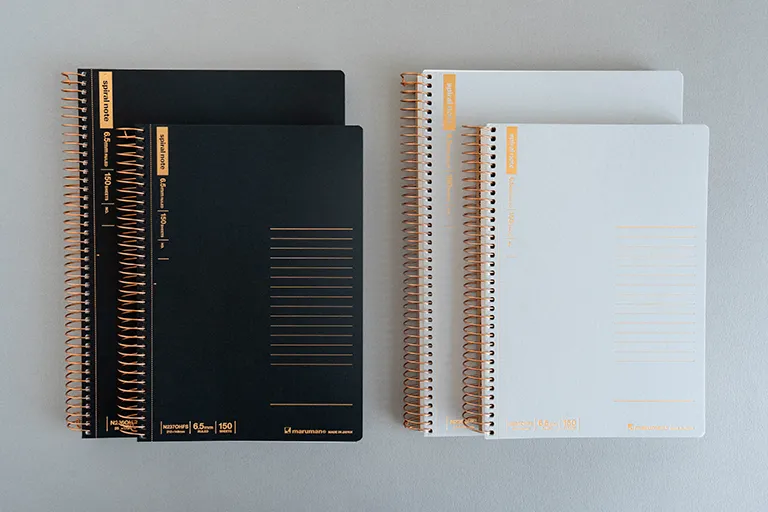 イメージ｜スパイラルノート ベーシック 150枚  BK/LGY