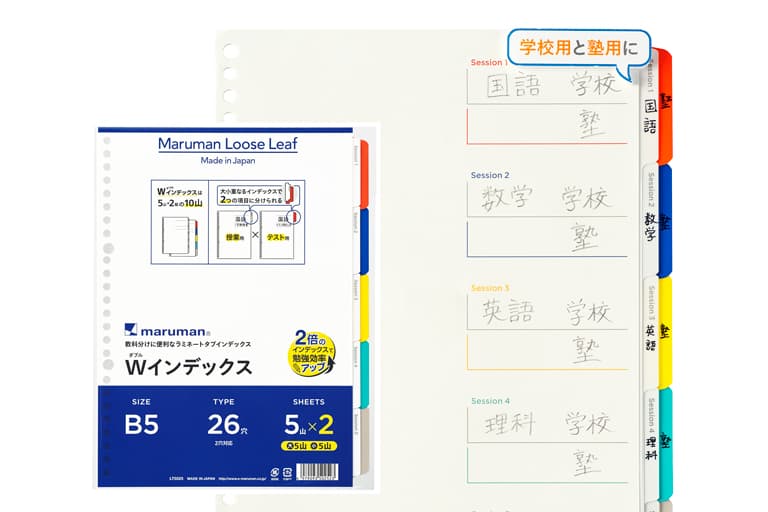 製品画像　ダブルインデックス