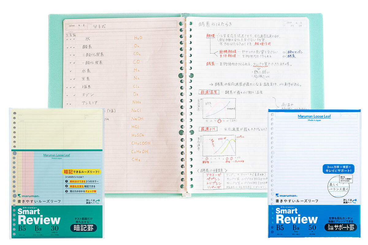 理系教科ではサポート罫と暗記罫が便利！