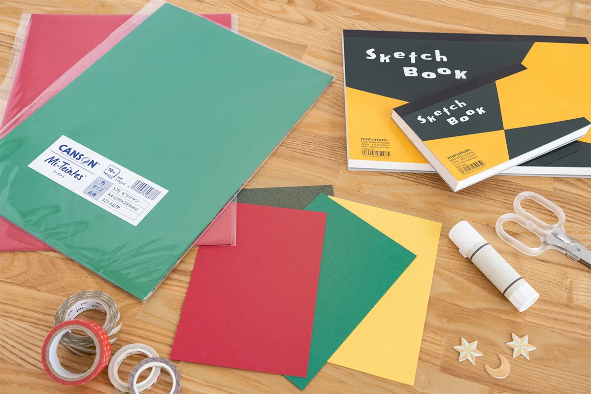 イメージ画像｜クリスマスカード作りの基本！材料と道具の準備