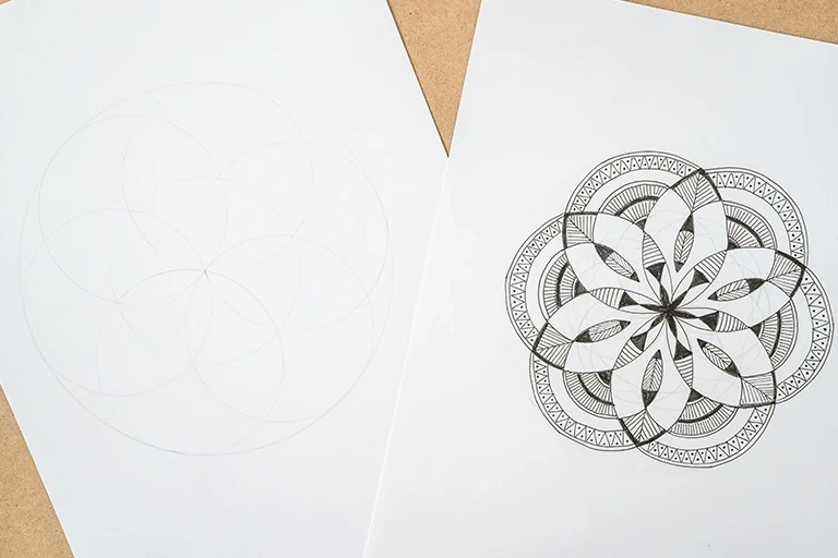 イメージ | 線を描くのが苦手なら「コンパスのガイド」を活用 