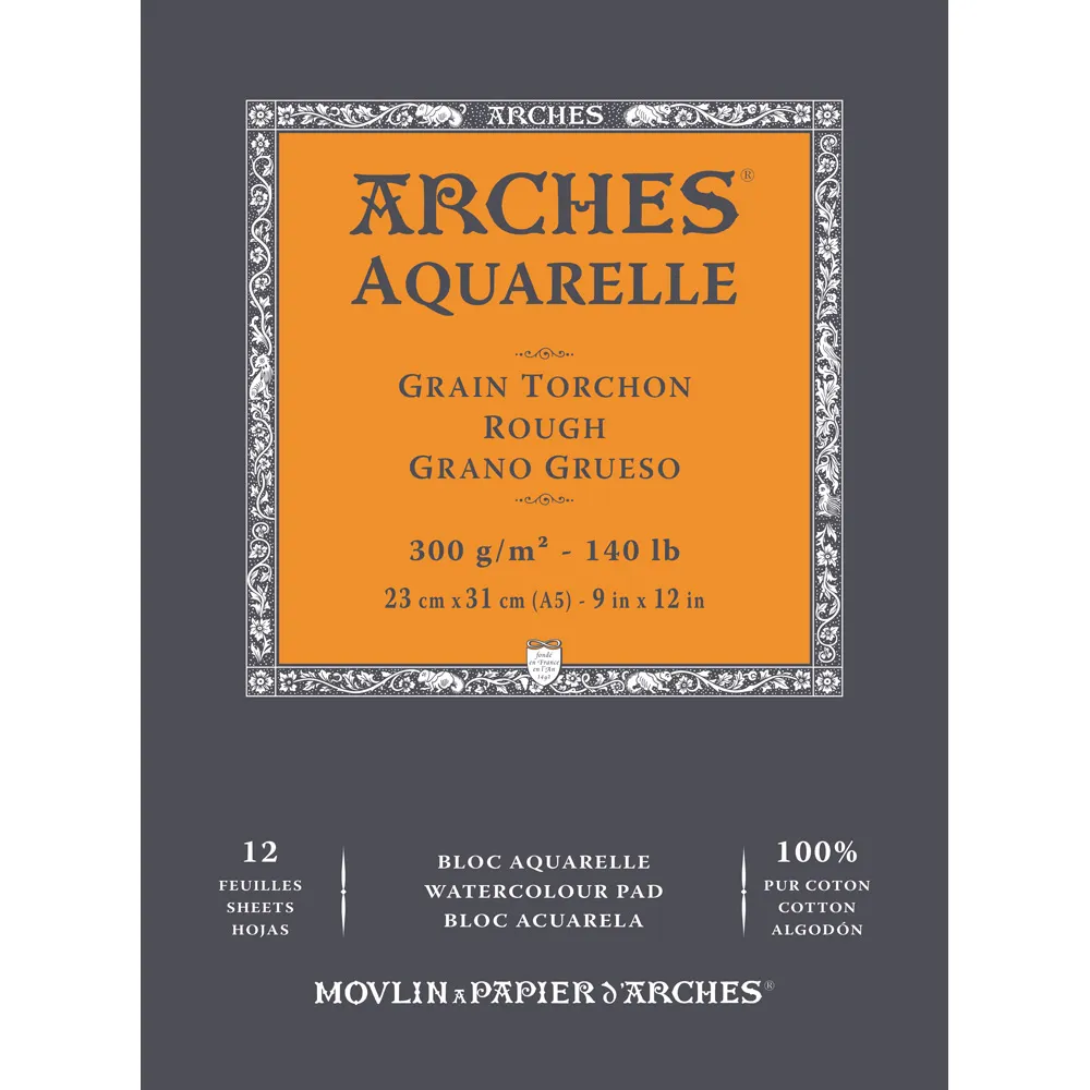 アルシュ水彩紙　パッド　荒目　300g/㎡　＜F3＞
