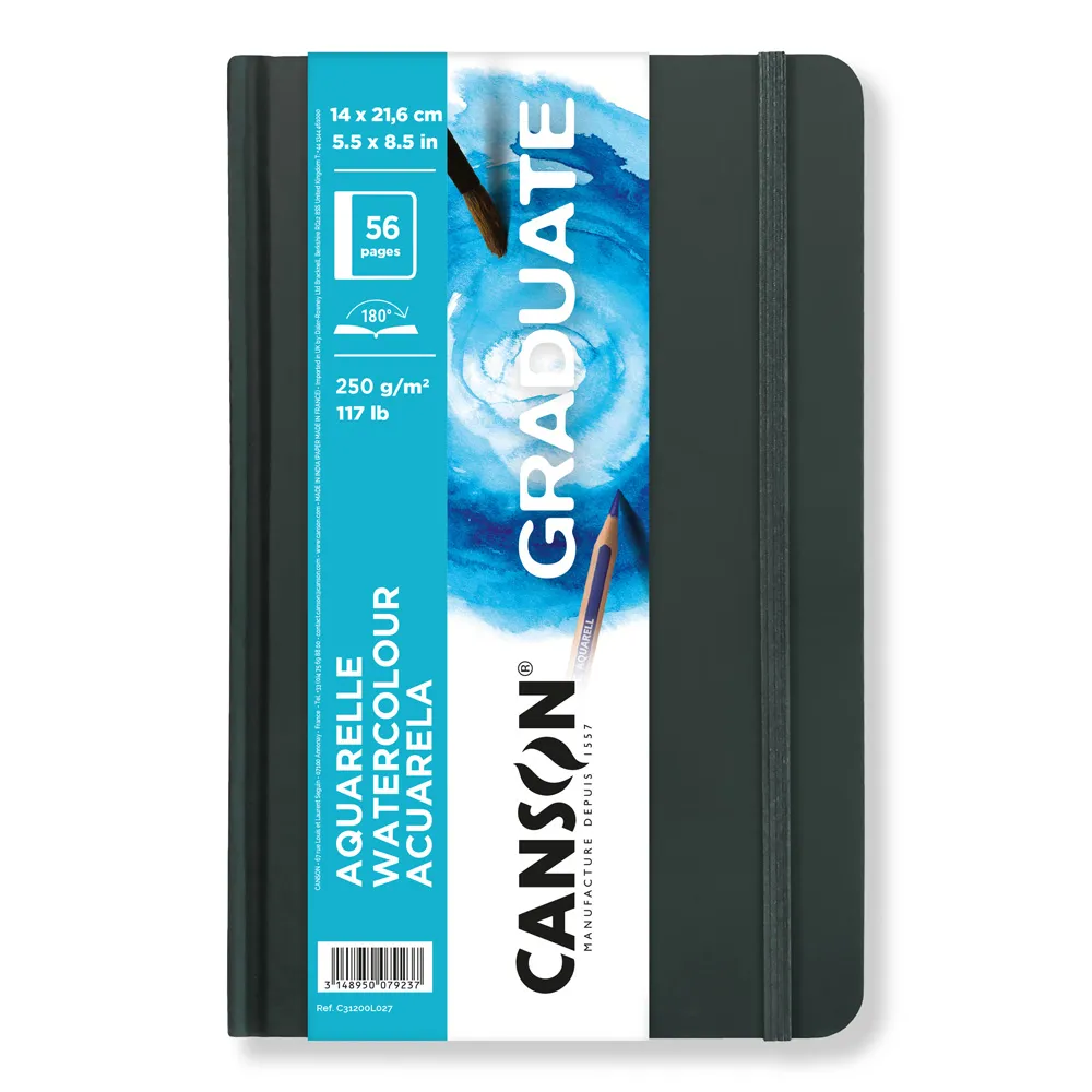 グラジュエイトブック　ウォーターカラー　長辺綴じ　＜A5変型＞