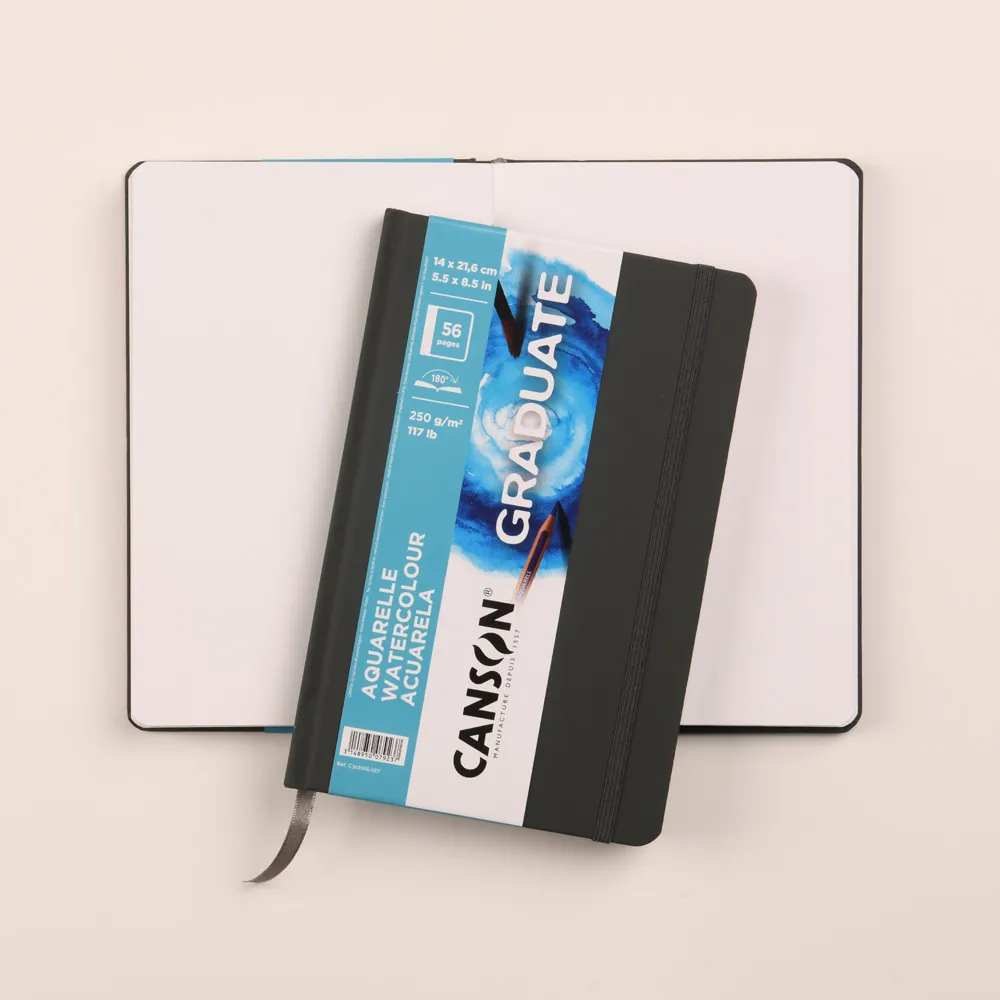 グラジュエイトブック　ウォーターカラー　長辺綴じ　＜A5変型＞