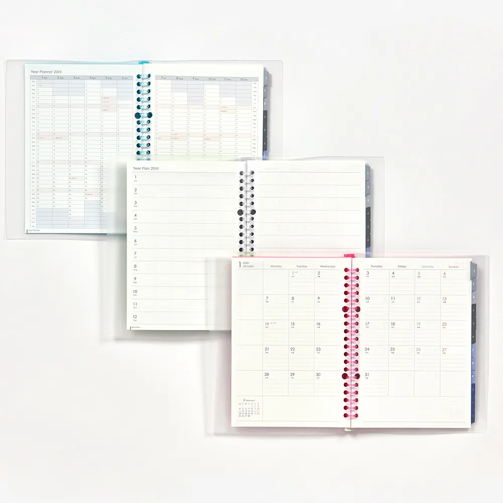 2026年4月始まり　ノート・デ　ダイアリー　月間　＜A5＞