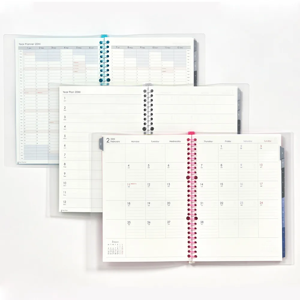 2026年4月始まり　ノート・デ　ダイアリー　月間　＜B5＞