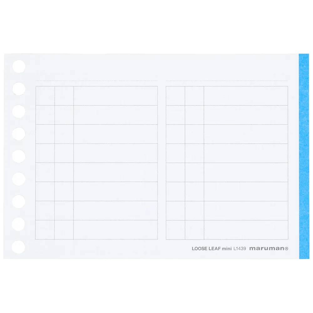 書きやすいルーズリーフミニ　TODOリスト　