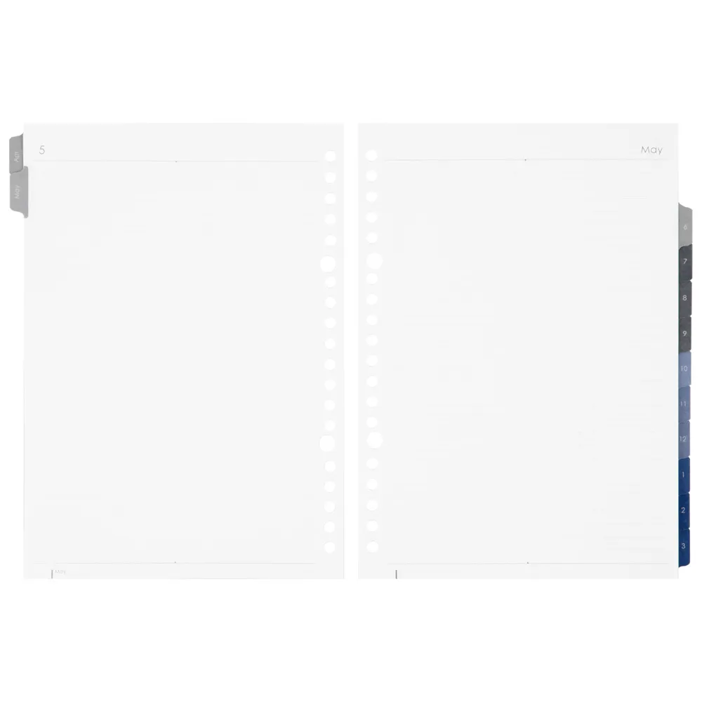 2026年4月始まり　ルーズリーフダイアリー　月間　＜A5＞