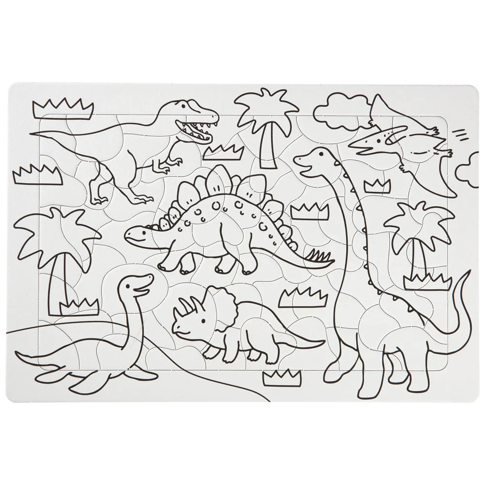 おえかきパズル　ぬりえタイプ　きょうりゅう　＜B4変型＞