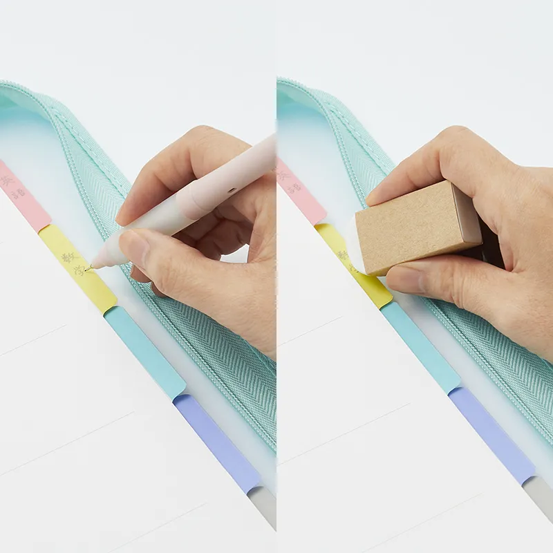 シャープペンやえんぴつで書いて消せるインデックス付 