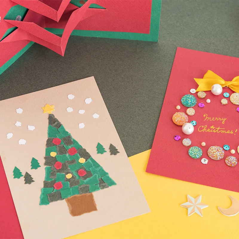 クリスマスカードを子どもと手作り！簡単かわいいメッセージカードの作り方 